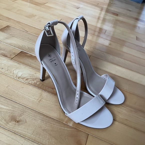 Call it spring heels - worn once. Nude/pink colour - Picture 1 of 2